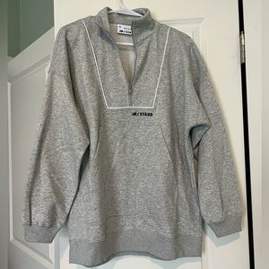New Balance/STAUD collab oversized 1/4 zip sweatshirt size XS